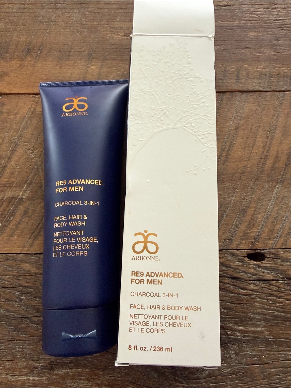 Sealed NEW Arbonne men’s 3 IN 1 wash